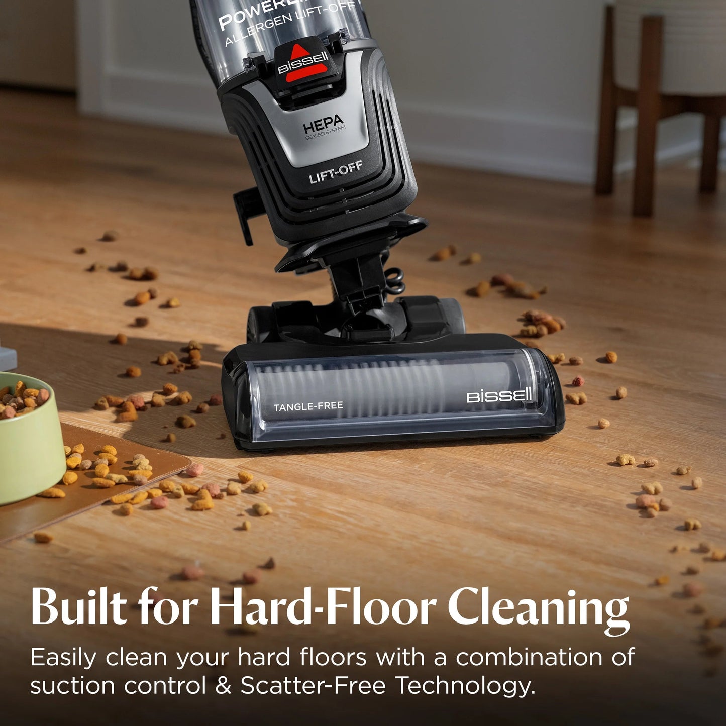 Powerlifter Allergen Lift-Off, Bagless, Upright Vacuum, Pet Friendly, HEPA, Powerful Suction, Lift-Off Detachable Pod, Tangle Free Brush Roll, 4082W, Black & Purple