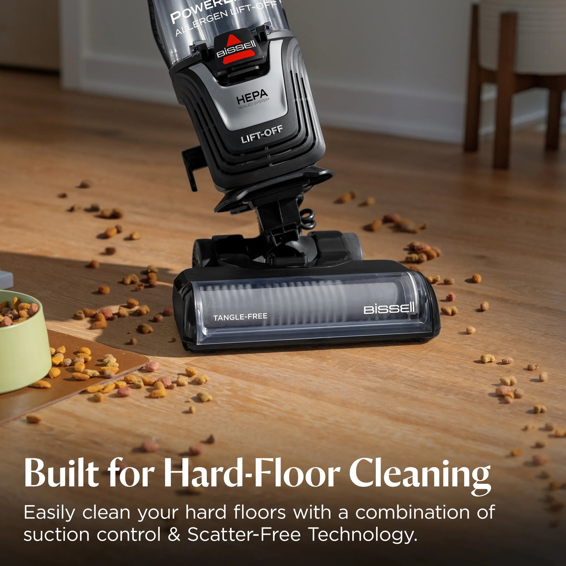 Powerlifter Allergen Lift-Off, Bagless, Upright Vacuum, Pet Friendly, HEPA, Powerful Suction, Lift-Off Detachable Pod, Tangle Free Brush Roll, 4082W, Black & Purple